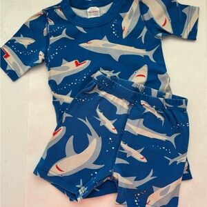 Short sleeved Hanna Andersson pajamas set, Size 8